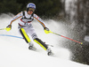 Lena Duerr of Germany skiing in the first run of the women slalom race of the Audi FIS Alpine skiing World cup on Sljeme above Zagreb, Croatia. Women slalom race of the Audi FIS Alpine skiing World cup season 2018-2019 was held on Sljeme above Zagreb, Croatia, on Saturday, 5thth of January 2019.
