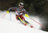 Erin Mielzynski of Canada skiing in the first run of the women slalom race of the Audi FIS Alpine skiing World cup on Sljeme above Zagreb, Croatia. Women slalom race of the Audi FIS Alpine skiing World cup season 2018-2019 was held on Sljeme above Zagreb, Croatia, on Saturday, 5thth of January 2019.
