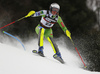 Marusa Ferk of Slovenia skiing in the first run of the women slalom race of the Audi FIS Alpine skiing World cup on Sljeme above Zagreb, Croatia. Women slalom race of the Audi FIS Alpine skiing World cup season 2018-2019 was held on Sljeme above Zagreb, Croatia, on Saturday, 5thth of January 2019.
