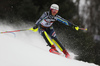 Magdalena Fjaellstroem of Sweden skiing in the first run of the women slalom race of the Audi FIS Alpine skiing World cup on Sljeme above Zagreb, Croatia. Women slalom race of the Audi FIS Alpine skiing World cup season 2018-2019 was held on Sljeme above Zagreb, Croatia, on Saturday, 5thth of January 2019.
