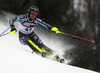 Sara Hector of Sweden skiing in the first run of the women slalom race of the Audi FIS Alpine skiing World cup on Sljeme above Zagreb, Croatia. Women slalom race of the Audi FIS Alpine skiing World cup season 2018-2019 was held on Sljeme above Zagreb, Croatia, on Saturday, 5thth of January 2019.
