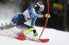 Nella Korpio of Finland skiing in the first run of the women slalom race of the Audi FIS Alpine skiing World cup on Sljeme above Zagreb, Croatia. Women slalom race of the Audi FIS Alpine skiing World cup season 2018-2019 was held on Sljeme above Zagreb, Croatia, on Saturday, 5thth of January 2019.
