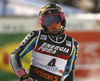 Frida Hansdotter of Sweden reacts in the finish of the second run of the women slalom race of the Audi FIS Alpine skiing World cup on Sljeme above Zagreb, Croatia. Women slalom race of the Audi FIS Alpine skiing World cup season 2018-2019 was held on Sljeme above Zagreb, Croatia, on Saturday, 5thth of January 2019.
