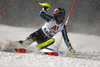 Frida Hansdotter of Sweden skiing in the first run of the women slalom race of the Audi FIS Alpine skiing World cup Flachau, Austria. Women slalom race of the Audi FIS Alpine skiing World cup season 2018-2019 was held Flachau, Austria, on Tuesday, 8th of January 2019.
