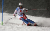 Michelle Gisin of Switzerland skiing in the first run of the women slalom race of the Audi FIS Alpine skiing World cup Flachau, Austria. Women slalom race of the Audi FIS Alpine skiing World cup season 2018-2019 was held Flachau, Austria, on Tuesday, 8th of January 2019.
