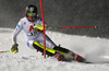 Chiara Costazza of Italy skiing in the first run of the women slalom race of the Audi FIS Alpine skiing World cup Flachau, Austria. Women slalom race of the Audi FIS Alpine skiing World cup season 2018-2019 was held Flachau, Austria, on Tuesday, 8th of January 2019.
