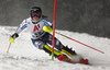 Riikka Honkanen of Finland skiing in the first run of the women slalom race of the Audi FIS Alpine skiing World cup Flachau, Austria. Women slalom race of the Audi FIS Alpine skiing World cup season 2018-2019 was held Flachau, Austria, on Tuesday, 8th of January 2019.
