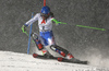Petra Vlhova of Slovakia skiing in the first run of the women slalom race of the Audi FIS Alpine skiing World cup Flachau, Austria. Women slalom race of the Audi FIS Alpine skiing World cup season 2018-2019 was held Flachau, Austria, on Tuesday, 8th of January 2019.
