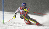 Mikaela Shiffrin of USA skiing in the first run of the women slalom race of the Audi FIS Alpine skiing World cup Flachau, Austria. Women slalom race of the Audi FIS Alpine skiing World cup season 2018-2019 was held Flachau, Austria, on Tuesday, 8th of January 2019.
