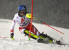 Bernadette Schild of Austria skiing in the first run of the women slalom race of the Audi FIS Alpine skiing World cup Flachau, Austria. Women slalom race of the Audi FIS Alpine skiing World cup season 2018-2019 was held Flachau, Austria, on Tuesday, 8th of January 2019.
