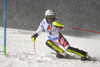 Wendy Holdener of Switzerland skiing in the first run of the women slalom race of the Audi FIS Alpine skiing World cup Flachau, Austria. Women slalom race of the Audi FIS Alpine skiing World cup season 2018-2019 was held Flachau, Austria, on Tuesday, 8th of January 2019.
