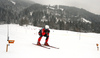 Swix technicians testing waxes and skis before beginning of Kitzbuehel World Cup races. Ski testing was done small ski hill in Reith bei Kitzbuehel on early Thursday morning of 24th of January 2019.
