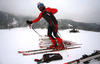 Swix technicians testing waxes and skis before beginning of Kitzbuehel World Cup races. Ski testing was done small ski hill in Reith bei Kitzbuehel on early Thursday morning of 24th of January 2019.
