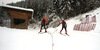 Swix technicians testing waxes and skis before beginning of Kitzbuehel World Cup races. Ski testing was done small ski hill in Reith bei Kitzbuehel on early Thursday morning of 24th of January 2019.
