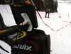 Swix technicians testing waxes and skis before beginning of Kitzbuehel World Cup races. Ski testing was done small ski hill in Reith bei Kitzbuehel on early Thursday morning of 24th of January 2019.
