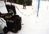 Swix technicians testing waxes and skis before beginning of Kitzbuehel World Cup races. Ski testing was done small ski hill in Reith bei Kitzbuehel on early Thursday morning of 24th of January 2019.
