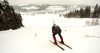 Swix technicians testing waxes and skis before beginning of Kitzbuehel World Cup races. Ski testing was done small ski hill in Reith bei Kitzbuehel on early Thursday morning of 24th of January 2019.
