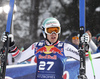 Third placed Otmar Striedinger of Austria reacts in finish of the men downhill race of the Audi FIS Alpine skiing World cup Kitzbuehel, Austria. Men downhill Hahnenkamm race of the Audi FIS Alpine skiing World cup season 2018-2019 was held Kitzbuehel, Austria, on Friday, 25th of January 2019.
