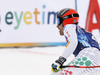 Tenth placed Matteo Marsaglia of Italy reacts in finish of the men downhill race of the Audi FIS Alpine skiing World cup Kitzbuehel, Austria. Men downhill Hahnenkamm race of the Audi FIS Alpine skiing World cup season 2018-2019 was held Kitzbuehel, Austria, on Friday, 25th of January 2019.
