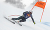 Benjamin Thomsen of Canada skiing during men downhill race of the Audi FIS Alpine skiing World cup Kitzbuehel, Austria. Men downhill Hahnenkamm race of the Audi FIS Alpine skiing World cup season 2018-2019 was held Kitzbuehel, Austria, on Friday, 25th of January 2019.
