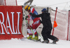 Max Franz of Austria skiing during men downhill race of the Audi FIS Alpine skiing World cup Kitzbuehel, Austria. Men downhill Hahnenkamm race of the Audi FIS Alpine skiing World cup season 2018-2019 was held Kitzbuehel, Austria, on Friday, 25th of January 2019.
