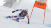 Adrien Theaux of France skiing during men downhill race of the Audi FIS Alpine skiing World cup Kitzbuehel, Austria. Men downhill Hahnenkamm race of the Audi FIS Alpine skiing World cup season 2018-2019 was held Kitzbuehel, Austria, on Friday, 25th of January 2019.

