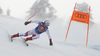 Mauro Caviezel of Switzerland skiing during men downhill race of the Audi FIS Alpine skiing World cup Kitzbuehel, Austria. Men downhill Hahnenkamm race of the Audi FIS Alpine skiing World cup season 2018-2019 was held Kitzbuehel, Austria, on Friday, 25th of January 2019.
