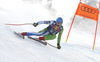 Klemen Kosi of Slovenia skiing during men downhill race of the Audi FIS Alpine skiing World cup Kitzbuehel, Austria. Men downhill Hahnenkamm race of the Audi FIS Alpine skiing World cup season 2018-2019 was held Kitzbuehel, Austria, on Friday, 25th of January 2019.
