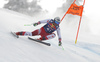 Daniel Danklmaier of Austria skiing during men downhill race of the Audi FIS Alpine skiing World cup Kitzbuehel, Austria. Men downhill Hahnenkamm race of the Audi FIS Alpine skiing World cup season 2018-2019 was held Kitzbuehel, Austria, on Friday, 25th of January 2019.
