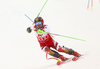 Marcel Hirscher of Austria skiing in the second run of men slalom race of the Audi FIS Alpine skiing World cup Kitzbuehel, Austria. Men slalom Hahnenkamm race of the Audi FIS Alpine skiing World cup season 2018-2019 was held Kitzbuehel, Austria, on Saturday, 26th of January 2019.
