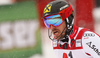 Marcel Hirscher of Austria reacts in finish of the second run of men slalom race of the Audi FIS Alpine skiing World cup Kitzbuehel, Austria. Men slalom Hahnenkamm race of the Audi FIS Alpine skiing World cup season 2018-2019 was held Kitzbuehel, Austria, on Saturday, 26th of January 2019.
