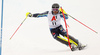 Andre Myhrer of Sweden skiing in the second run of men slalom race of the Audi FIS Alpine skiing World cup Kitzbuehel, Austria. Men slalom Hahnenkamm race of the Audi FIS Alpine skiing World cup season 2018-2019 was held Kitzbuehel, Austria, on Saturday, 26th of January 2019.
