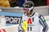 Andre Myhrer of Sweden reacts in finish of the second run of men slalom race of the Audi FIS Alpine skiing World cup Kitzbuehel, Austria. Men slalom Hahnenkamm race of the Audi FIS Alpine skiing World cup season 2018-2019 was held Kitzbuehel, Austria, on Saturday, 26th of January 2019.
