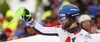 Marco Schwarz of Austria reacts in finish of the second run of men slalom race of the Audi FIS Alpine skiing World cup Kitzbuehel, Austria. Men slalom Hahnenkamm race of the Audi FIS Alpine skiing World cup season 2018-2019 was held Kitzbuehel, Austria, on Saturday, 26th of January 2019.
