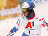 Alexis Pinturault of France reacts in finish of the second run of men slalom race of the Audi FIS Alpine skiing World cup Kitzbuehel, Austria. Men slalom Hahnenkamm race of the Audi FIS Alpine skiing World cup season 2018-2019 was held Kitzbuehel, Austria, on Saturday, 26th of January 2019.
