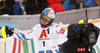 Alexis Pinturault of France reacts in finish of the second run of men slalom race of the Audi FIS Alpine skiing World cup Kitzbuehel, Austria. Men slalom Hahnenkamm race of the Audi FIS Alpine skiing World cup season 2018-2019 was held Kitzbuehel, Austria, on Saturday, 26th of January 2019.
