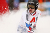 Winner Clement Noel of France reacts in finish of the second run of men slalom race of the Audi FIS Alpine skiing World cup Kitzbuehel, Austria. Men slalom Hahnenkamm race of the Audi FIS Alpine skiing World cup season 2018-2019 was held Kitzbuehel, Austria, on Saturday, 26th of January 2019.
