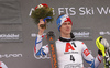 Winner Clement Noel of France celebrates his success after end of the second run of men slalom race of the Audi FIS Alpine skiing World cup Kitzbuehel, Austria. Men slalom Hahnenkamm race of the Audi FIS Alpine skiing World cup season 2018-2019 was held Kitzbuehel, Austria, on Saturday, 26th of January 2019.
