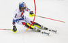 Alexis Pinturault of France skiing during first run of men slalom race of the Audi FIS Alpine skiing World cup Kitzbuehel, Austria. Men slalom Hahnenkamm race of the Audi FIS Alpine skiing World cup season 2018-2019 was held Kitzbuehel, Austria, on Saturday, 26th of January 2019.
