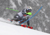 Henrik Kristoffersen of Norway skiing during first run of men slalom race of the Audi FIS Alpine skiing World cup Kitzbuehel, Austria. Men slalom Hahnenkamm race of the Audi FIS Alpine skiing World cup season 2018-2019 was held Kitzbuehel, Austria, on Saturday, 26th of January 2019.
