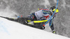 Andre Myhrer of Sweden skiing during first run of men slalom race of the Audi FIS Alpine skiing World cup Kitzbuehel, Austria. Men slalom Hahnenkamm race of the Audi FIS Alpine skiing World cup season 2018-2019 was held Kitzbuehel, Austria, on Saturday, 26th of January 2019.
