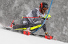 Leif Kristian Nestvold-Haugen of Norway skiing during first run of men slalom race of the Audi FIS Alpine skiing World cup Kitzbuehel, Austria. Men slalom Hahnenkamm race of the Audi FIS Alpine skiing World cup season 2018-2019 was held Kitzbuehel, Austria, on Saturday, 26th of January 2019.

