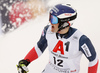 Dave Ryding of Great Britain reacts in finish of the second run of men slalom race of the Audi FIS Alpine skiing World cup Kitzbuehel, Austria. Men slalom Hahnenkamm race of the Audi FIS Alpine skiing World cup season 2018-2019 was held Kitzbuehel, Austria, on Saturday, 26th of January 2019.
