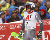 Henrik Kristoffersen of Norway reacts in finish of the second run of men slalom race of the Audi FIS Alpine skiing World cup Kitzbuehel, Austria. Men slalom Hahnenkamm race of the Audi FIS Alpine skiing World cup season 2018-2019 was held Kitzbuehel, Austria, on Saturday, 26th of January 2019.
