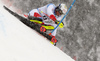 Ramon Zenhaeusern of Switzerland skiing during first run of men slalom race of the Audi FIS Alpine skiing World cup Kitzbuehel, Austria. Men slalom Hahnenkamm race of the Audi FIS Alpine skiing World cup season 2018-2019 was held Kitzbuehel, Austria, on Saturday, 26th of January 2019.
