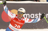 Second placed Johan Clarey of France reacts in finish of the super-g race of the Audi FIS Alpine skiing World cup Kitzbuehel, Austria. Men super-g Hahnenkamm race of the Audi FIS Alpine skiing World cup season 2018-2019 was held Kitzbuehel, Austria, on Sunday, 27th of January 2019.
