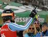 Andreas Romar of Finland reacts in finish of the super-g race of the Audi FIS Alpine skiing World cup Kitzbuehel, Austria. Men super-g Hahnenkamm race of the Audi FIS Alpine skiing World cup season 2018-2019 was held Kitzbuehel, Austria, on Sunday, 27th of January 2019.
