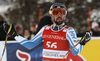 Andreas Romar of Finland reacts in finish of the super-g race of the Audi FIS Alpine skiing World cup Kitzbuehel, Austria. Men super-g Hahnenkamm race of the Audi FIS Alpine skiing World cup season 2018-2019 was held Kitzbuehel, Austria, on Sunday, 27th of January 2019.

