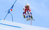 Adrien Theaux of France skiing during super-g race of the Audi FIS Alpine skiing World cup Kitzbuehel, Austria. Men super-g Hahnenkamm race of the Audi FIS Alpine skiing World cup season 2018-2019 was held Kitzbuehel, Austria, on Sunday, 27th of January 2019.

