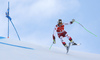 Hannes Reichelt of Austria skiing during super-g race of the Audi FIS Alpine skiing World cup Kitzbuehel, Austria. Men super-g Hahnenkamm race of the Audi FIS Alpine skiing World cup season 2018-2019 was held Kitzbuehel, Austria, on Sunday, 27th of January 2019.
